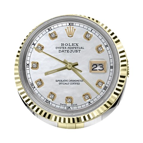 Rolex Ladies Rolex 31mm Datejust2tone Wh...