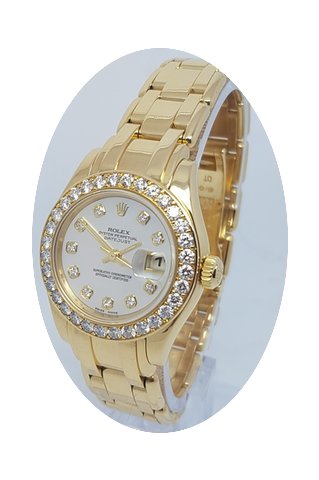 Rolex DateJust Pearlmaster Ladies Solid ...