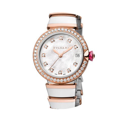Bulgari Lvcea Ladies 18 Carat Rose Gold ...