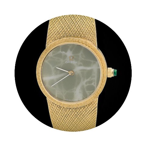 Omega 18K Yellow Gold Mechanical Movemen...
