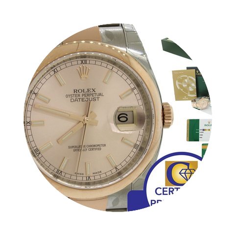 Rolex DateJust Rose Gold Steel Two Tone ...