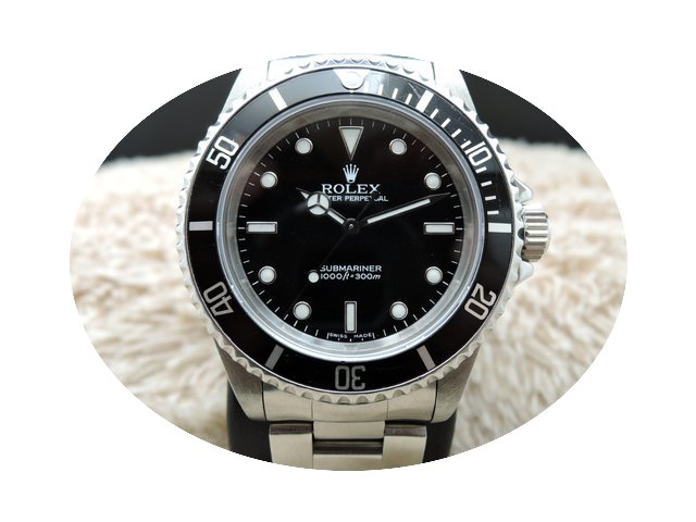 Rolex SUBMARINER 14060M Black Dial Black...