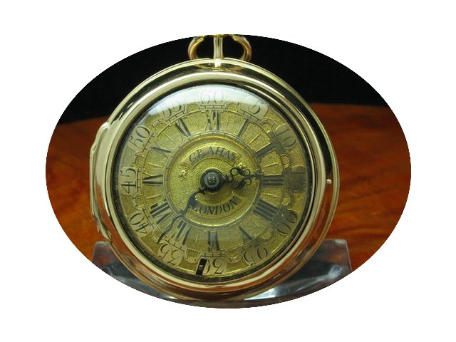 Graham London 18kt 750 Gold Open Face Sp...