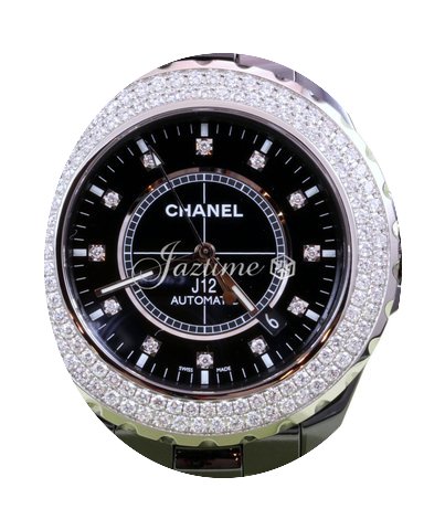 Chanel J12 H2014 Black Ceramic Diamond 4...