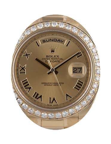 Rolex Day-Date II 218348-GLDRDP 41mm Cha...