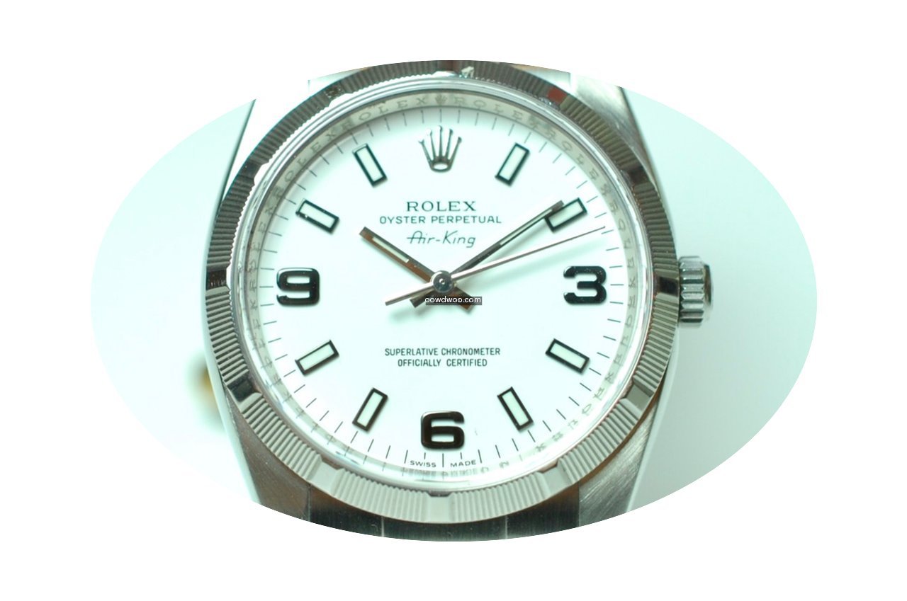 Rolex Air King Rehaut Gravur Top Zustand...