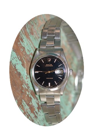Rolex Oysterdate Precision with rare glo...