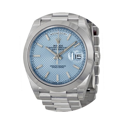 Rolex Day-Date Ice Blue Diagonal Motif D...