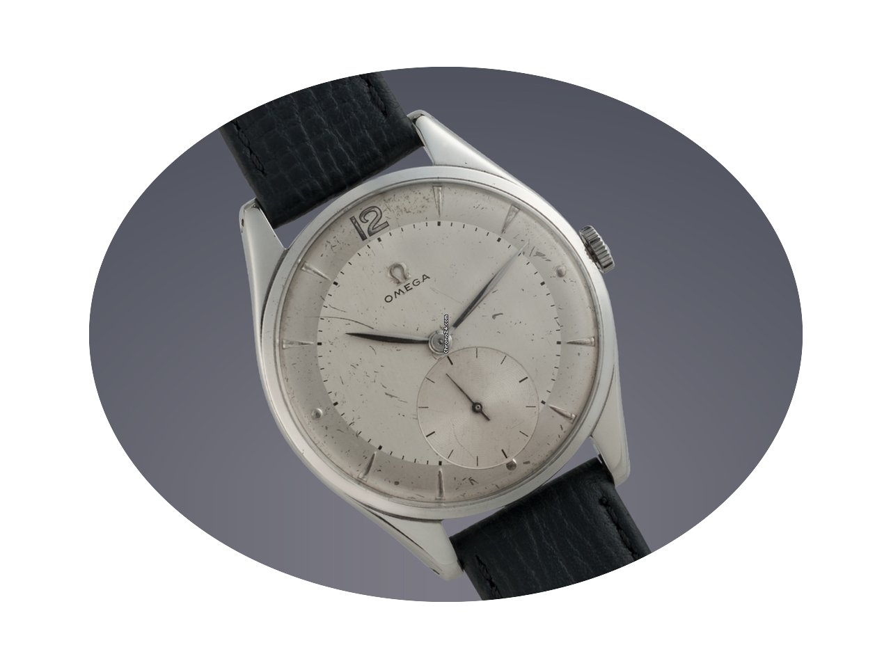 Omega Oversize stainless steel manual wa...