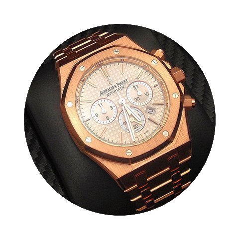 Audemars Piguet Royal Oak Rose Gold Whit...