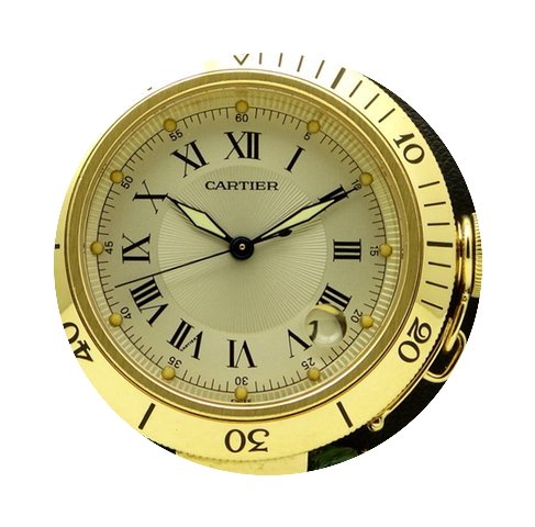 Cartier Pasha 18 kt yellow gold, automat...