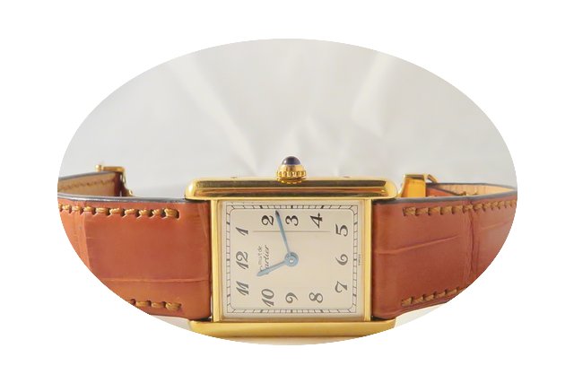 Cartier Vermeil Tank Quartz...