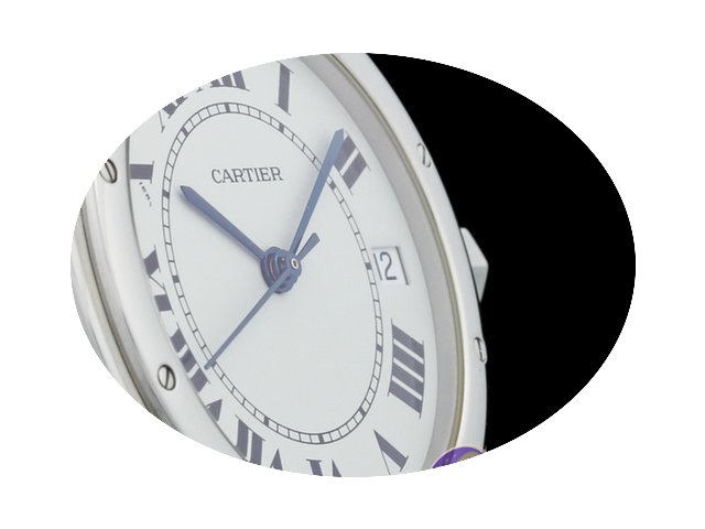 Cartier Santos Ronde Round Edelstahl Aut...