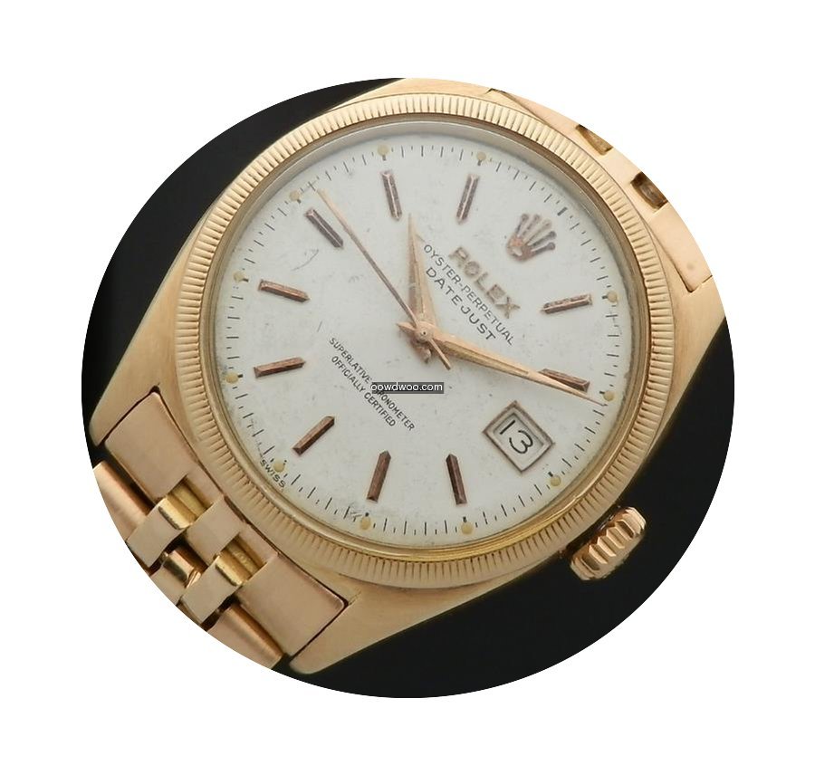 Rolex DATEJUST 18K ROSE GOLD WITH ORIGNA...