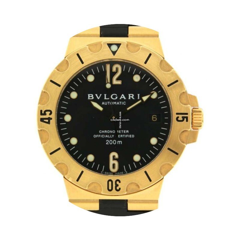 Bulgari Diagono Sd38gv In Oro Giallo E P...