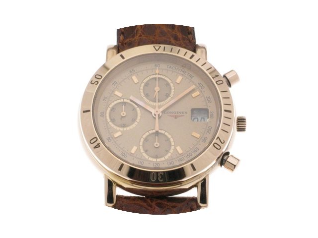 Longines Chrono automatico oro rosa...