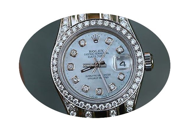 Rolex 26mm Steel 179160 Datejust Diamond...