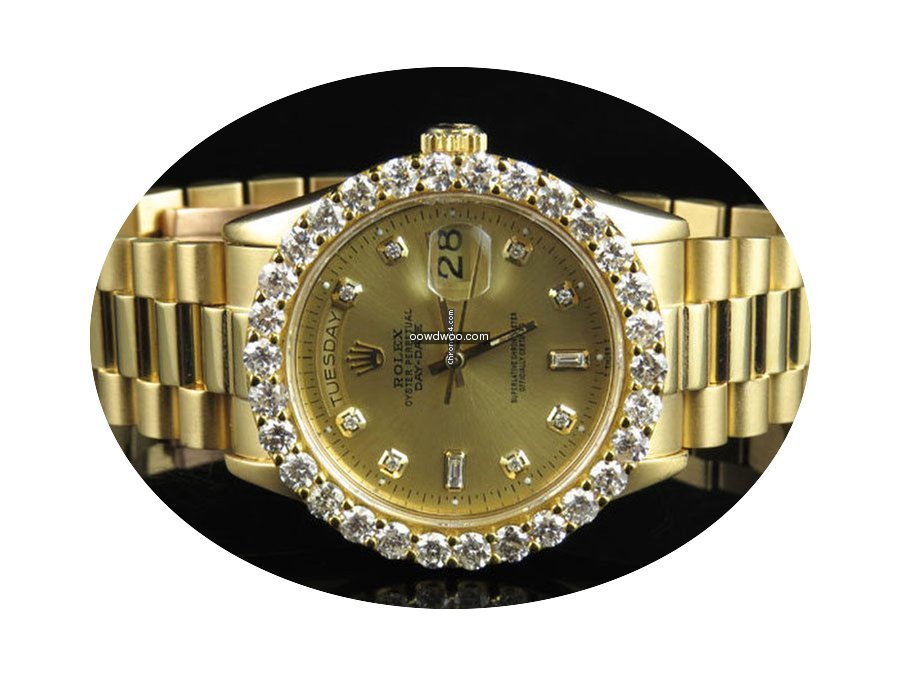 Rolex 18K Mens Yellow Gold Rolex Preside...