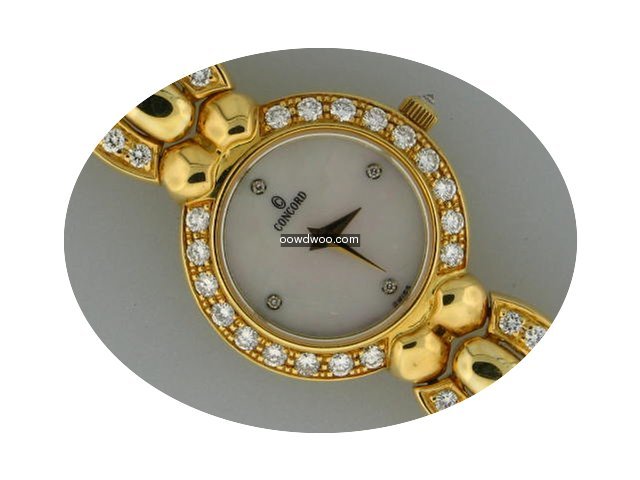 Concord 18k yellow gold diamond bezel & ...