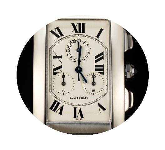 Cartier 18k White Gold Tank Americaine C...