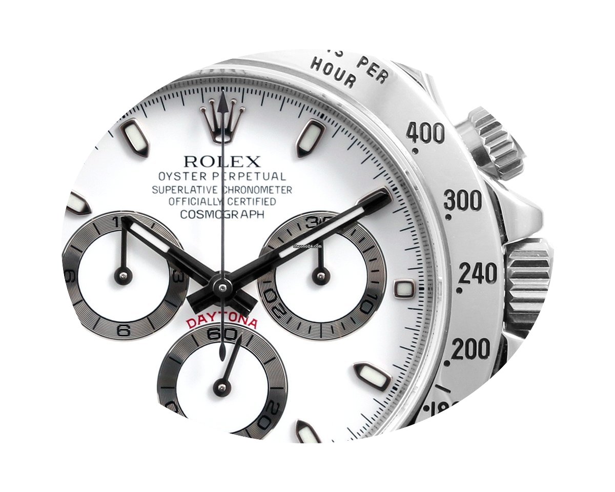 Rolex SS 40mm Daytona White Dial 