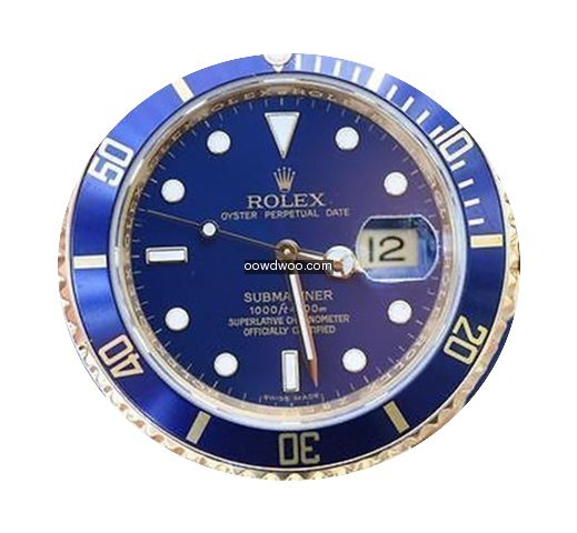 Rolex Mens Watch Submariner 18k Gold 166...