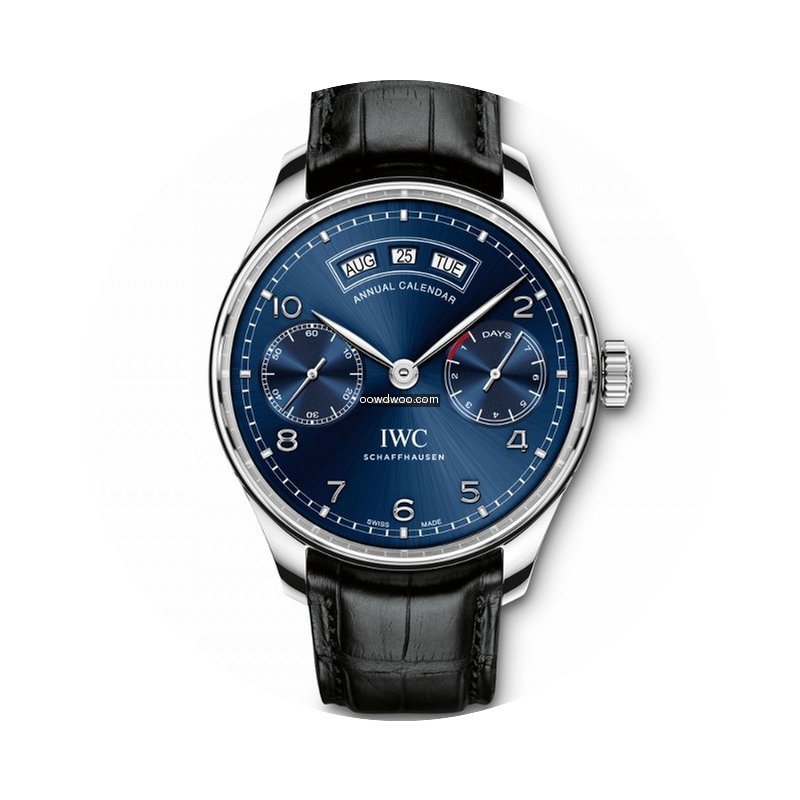 IWC Portugieser Annual Calendar Blu Dial...