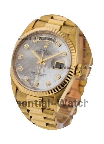 Rolex Used 36mm Yellow Gold President Da...