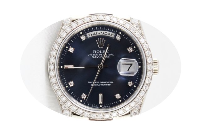 Rolex Day Date weißgold Originalbesatz,...