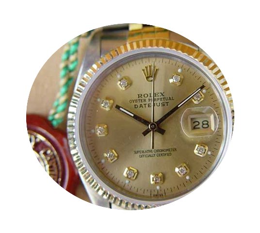 Rolex Mens Date 2-Tone Watch...