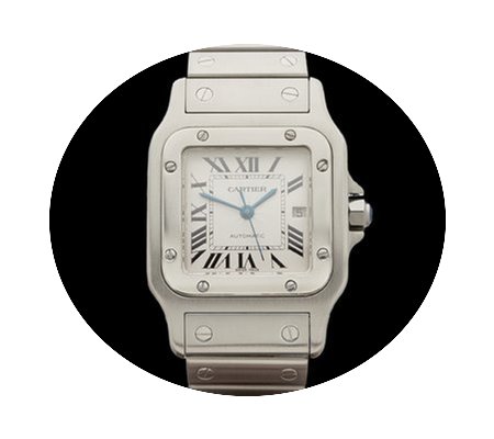 Cartier Santos Galbee Mens Auto Stainles...