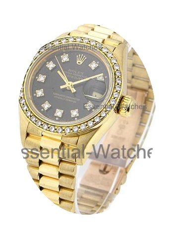 Rolex Used Lady's President Yellow Gold ...
