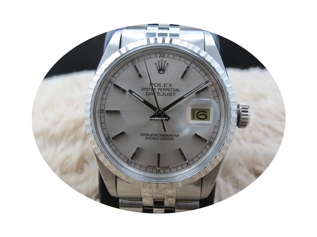 Rolex DATEJUST 16030 SS with Original Si...