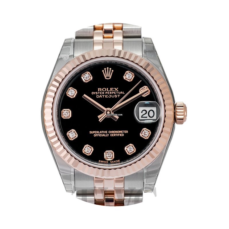 Rolex Datejust Lady 31 Black Dia - 17827...