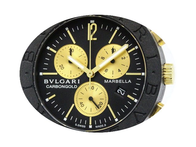 bvlgari carbongold chronograph marbella