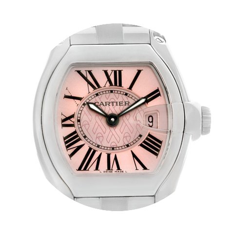 Cartier Roadster Ladies Pink Dial Limite...