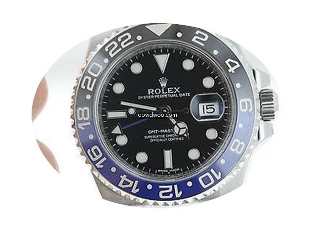 Rolex Mens Ceramic Gmt 2 Ii Blue Black B...