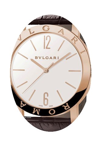 Bulgari ROMA 18 Carat Pink Gold Brown Al...