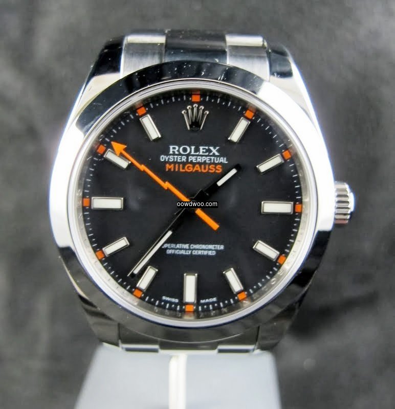 Rolex Milgauss 116400 Men's 40mm Black S...