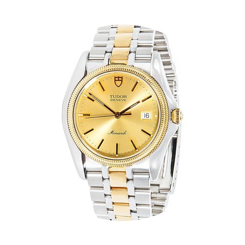 Tudor 1990s Monarch Two-Tone 18K Yellow ...