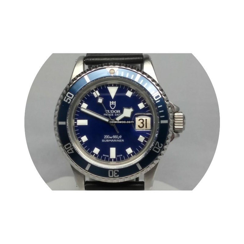 Tudor SUBMARINER 94110 BLUE DIAL BLUE BE...