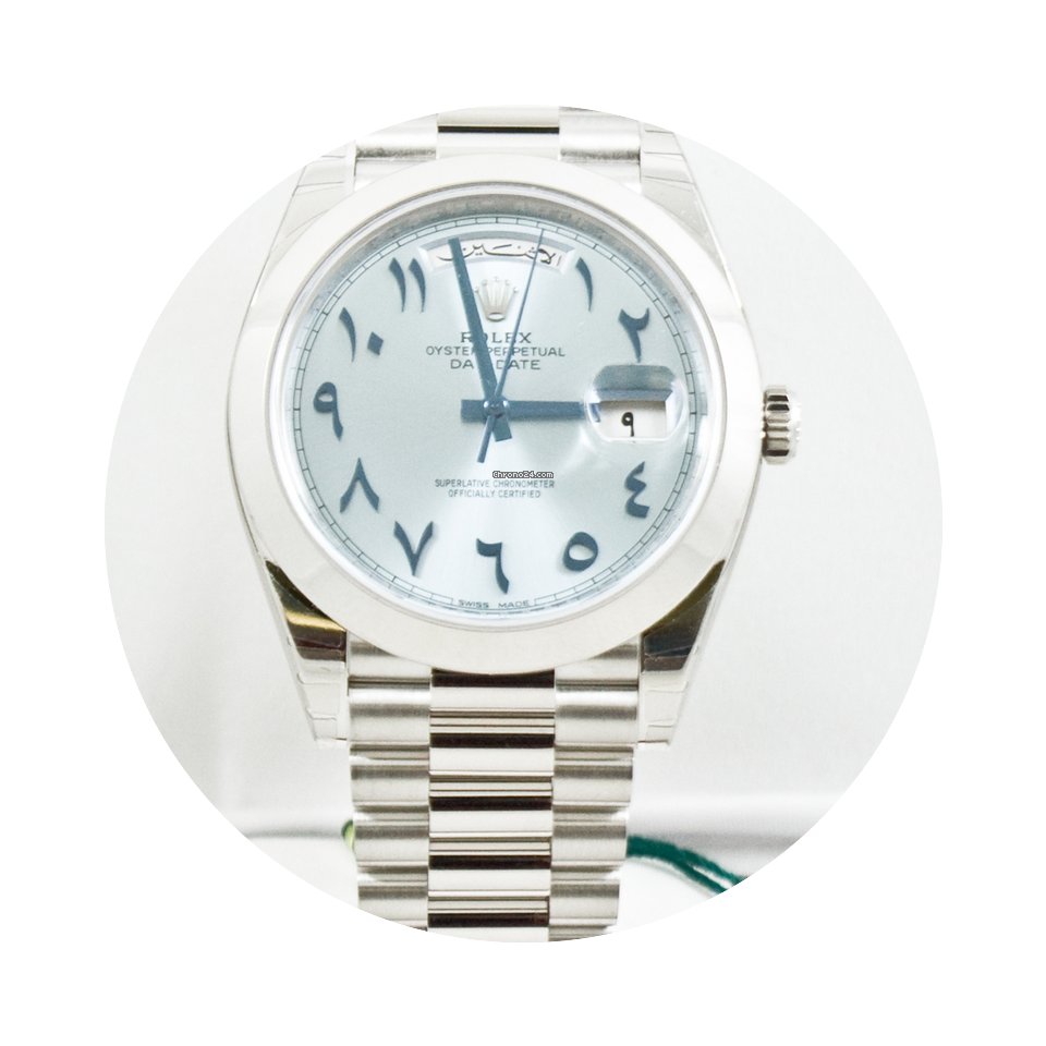 Rolex Day Date 228206 Platinum Rare Dial...