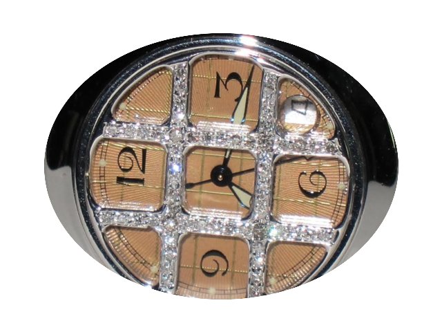 Cartier Pasha Automatic Gold Grill Diamo...