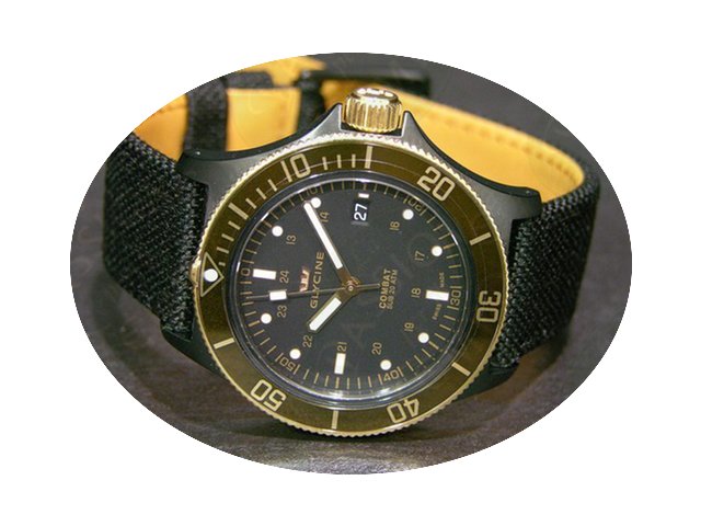 Glycine Combat Sub Golden Eye Ref.3863-3...