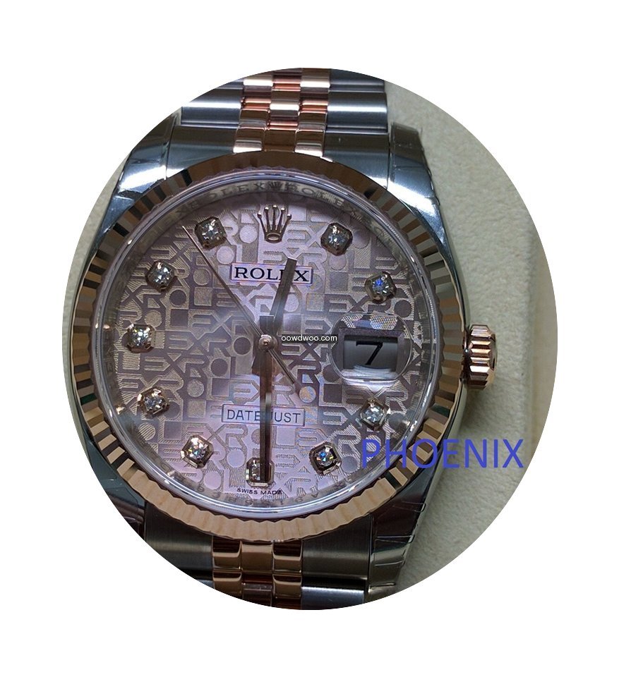Rolex DATEJUST Pink Jubilee Diamond Dial...