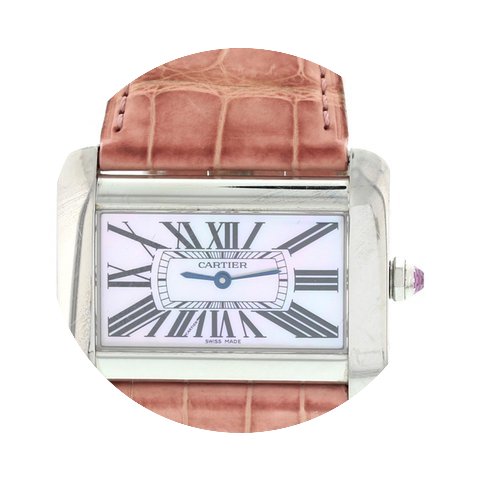 Cartier Ladies Cartier Tank Divan Stainl...