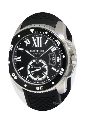 Cartier Calibre Stainless Steel Mens Div...