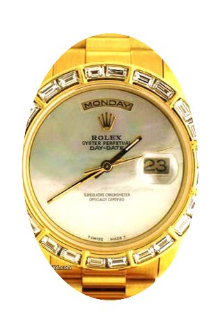 Rolex Mens President Watch With White Pe...