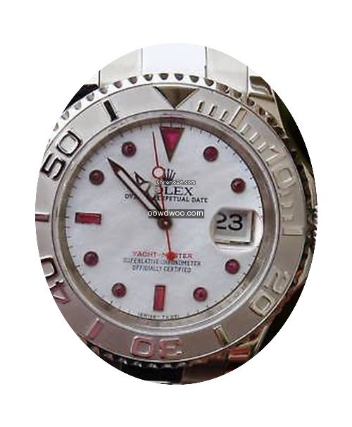 Rolex Mens Steel Platinum Yachtmaster 16...