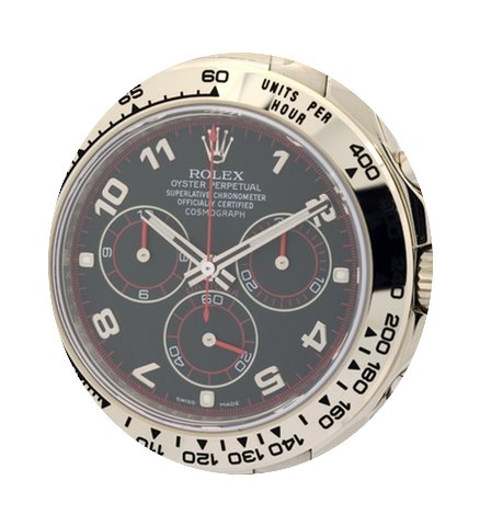 Rolex Daytona 18k White Gold Black Dial ...